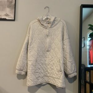 New Quilted Quarter Zip Hoodie